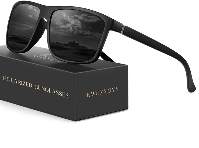 Main image of Sunglasses Men Polarized Sunglasses for Mens and Womens,Black Retro Sun Glasses Driving Fishing UV Protection