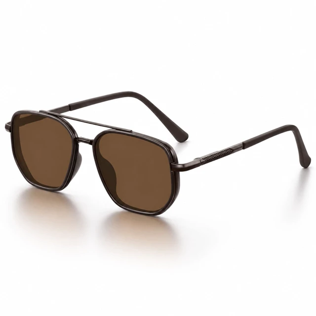 Main image of Tangle Free Polarized Square Aviator Sunglasses for Women UV400 | Polarized Aviator Sunglasses Womens with UV Protection Lenses Lightweight Comfort Glare Reduction for Driving Beach Travel