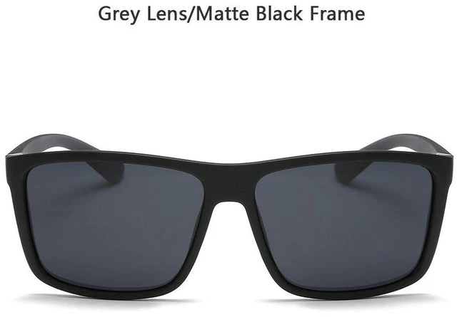 Alt view image 2 of 7 - Polarized Sunglasses for Men Driving Mens Sunglasses Rectangular | Vintage Sun Glasses for Men Women, UV Protection Lightweight Fishing Sunglasses, Trendy Retro Shades for Men, Matte Black