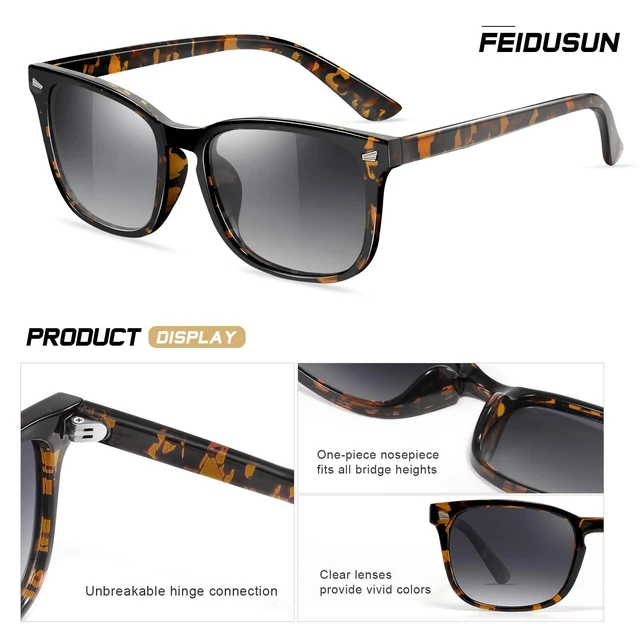 Alt view image 3 of 7 - Polarized Sunglasses for Women and Men Classic Trendy Sun Glasses with UV Protection