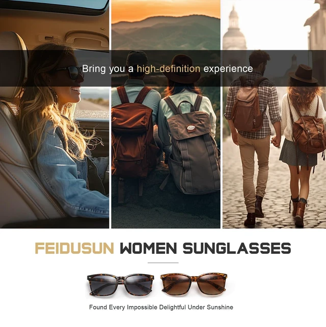 Alt view image 6 of 7 - Polarized Sunglasses for Women and Men Classic Trendy Sun Glasses with UV Protection