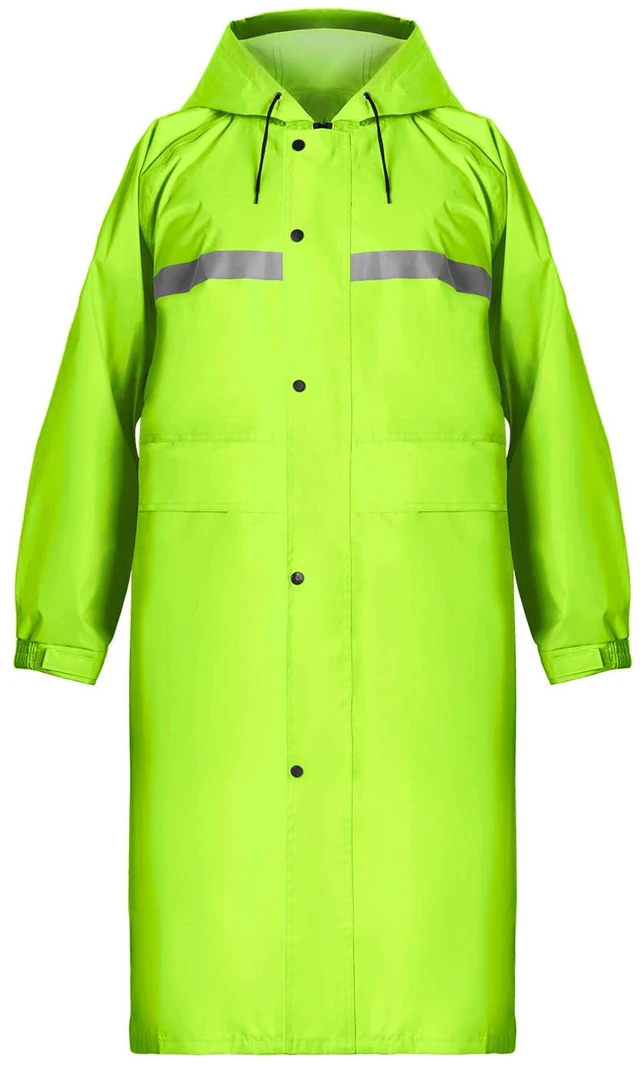 Main image of Long Hooded Raincoat Safety Waterproof Emergency Rain Jacket Poncho for Men Women Adults
