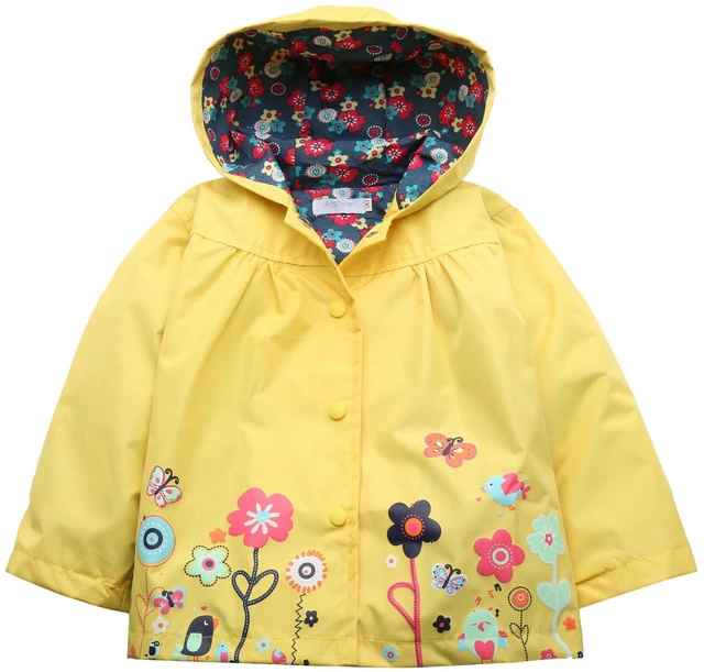 Main image of Girl Baby Kid Waterproof Hooded Coat Jacket Raincoat Hoodies