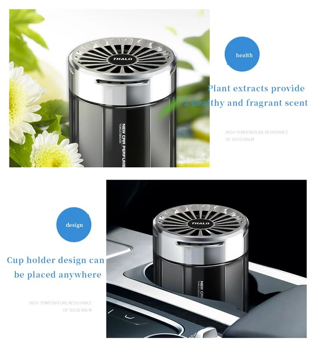 Alt view image 4 of 7 - Waterless Diffuser for Essential Oil,Car-Mounted Solid Fragrance Diffuser100-gram Capacity, fits Scent Air Machine forFamily, Car, Office Black (Light and Shadow - Gulong Fragrance Type)