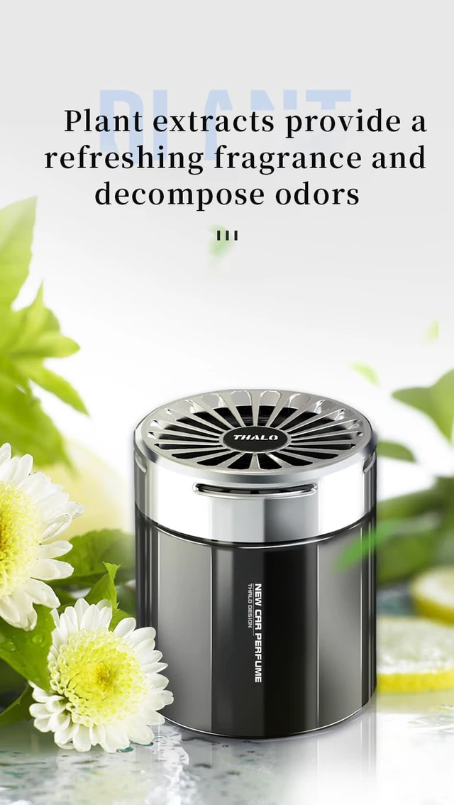 Alt view image 7 of 7 - Waterless Diffuser for Essential Oil,Car-Mounted Solid Fragrance Diffuser100-gram Capacity, fits Scent Air Machine forFamily, Car, Office Black (Light and Shadow - Osmanthus Fragrance Type)