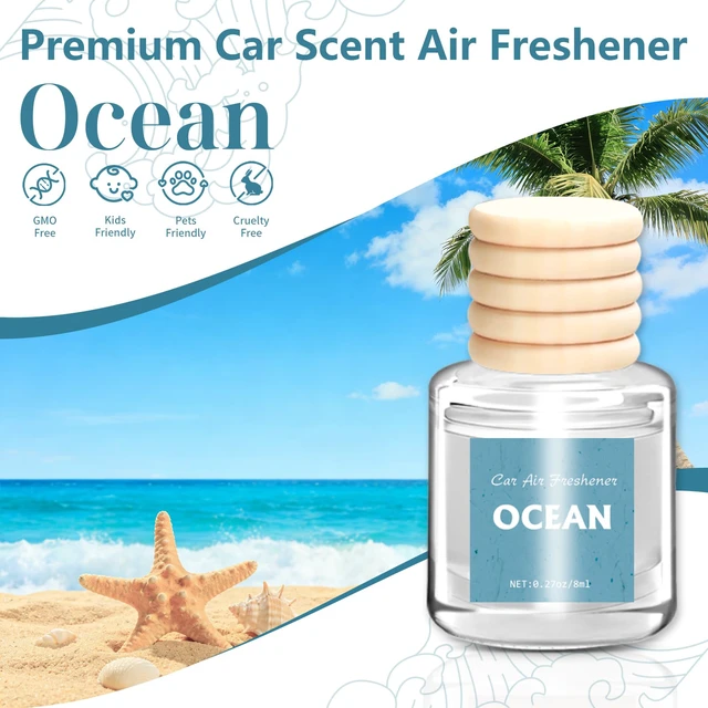 Alt view image 4 of 7 - Car Air Freshener 6 Pack, Long Lasting Ocean Scent Fresh Diffuser | Natural Essential Oil Fragrance Diffuser for Removing Odors, Auto Interior Decor Accessories Unisex for Men & Women