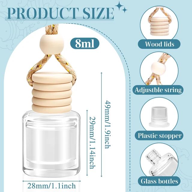 Alt view image 6 of 7 - Car Air Freshener 6 Pack, Long Lasting Ocean Scent Fresh Diffuser | Natural Essential Oil Fragrance Diffuser for Removing Odors, Auto Interior Decor Accessories Unisex for Men & Women