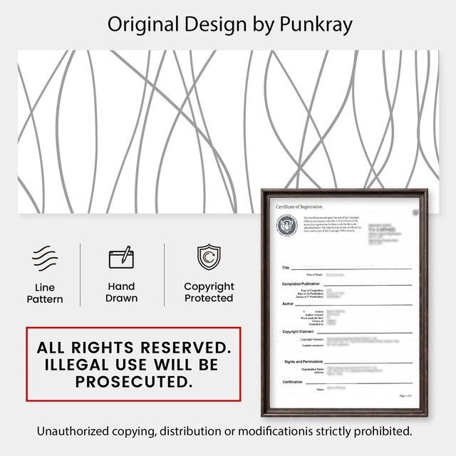 Alt view image 2 of 7 - Striped Shower Curtain for Bathroom, Grey White, 72" W x 72" L | with Hooks, Modern Hotel Style, Water Repellent, Washable, Weighted Hem