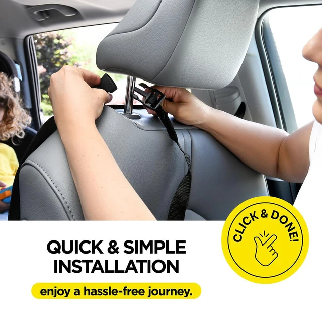 Alt view image 6 of 7 - Back Seat Cover For Kids + 3 Pocket Storage Organizer, 2 Pack X-Large Waterproof Kick Mats Backseat Protector, Car Seat Back Protectors For Vehicles To Protect From Dirt, Mud & Scratches