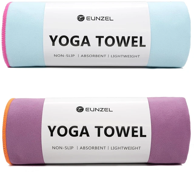 Main image of 2 Pack Hot Yoga Mat Towel, Ultra-Absorbent Microfiber 72" x 26.5" | Ultra Absorbent Microfiber, Soft Touch Fabric, Quick Dry, Hot Yoga & Pilates, Machine Washable