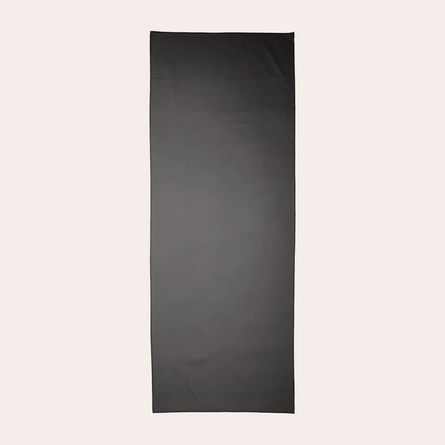 Alt view image 3 of 5 - Non-Slip Hot Yoga Towel with Super-Absorbent Soft Suede Microfiber in Many Colors, for Bikram Pilates and Yoga Mats. (72.00 x 26.50) Nimbus Grey