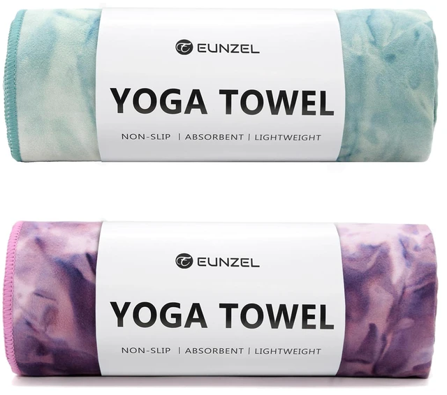 Main image of 2 Pack Hot Yoga Mat Towel, Ultra-Absorbent Microfiber 72" x 26.5" | Ultra Absorbent Microfiber, Soft Touch Fabric, Quick Dry, Hot Yoga & Pilates, Machine Washable