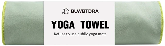 Main image of Hot Yoga Mat Towel Sweat Absorbent Microfiber Non-Slip Yoga Towel 72x26Soft and Absorbent Towel for Bikram,Pilates and Exercise(Green)