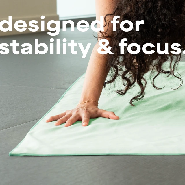 Alt view image 4 of 6 - Aura Microfiber Yoga Mat Towel, 2 Pack, 26.5" x 72", Blue & Green | Soft and Absorbent, Quick-Dry for Gym, Pilates, and Hot Yoga, Compact for Gym Bag, Machine Washable