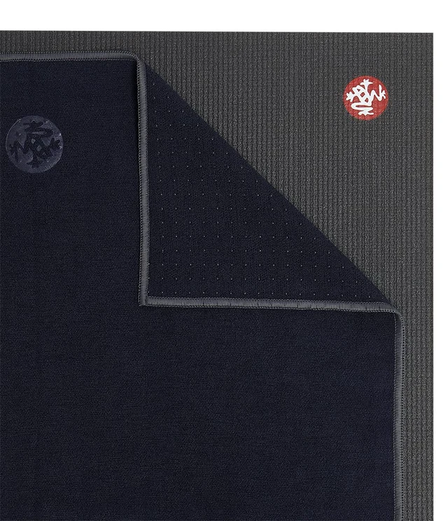 Alt view image 3 of 6 - Yogitoes Yoga Hand Towel - 16" | Moisture Activated Grip | Patented Silicone Nubs | Highly Absorbent, Durable & Easy Care | Compact Size for Hot Yoga, Pilates | 16 x 24 Inches | Midnight