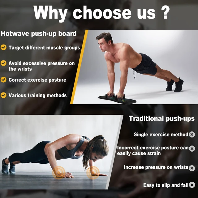 Alt view image 2 of 7 - Push Up Board, Portable Pushup Board for Men, Foldable Push Up Bar | Multifunctional Pushup Handles for Floor, Strength Training Equipment for Home Gym, Suitable for Beginners and Teenagers