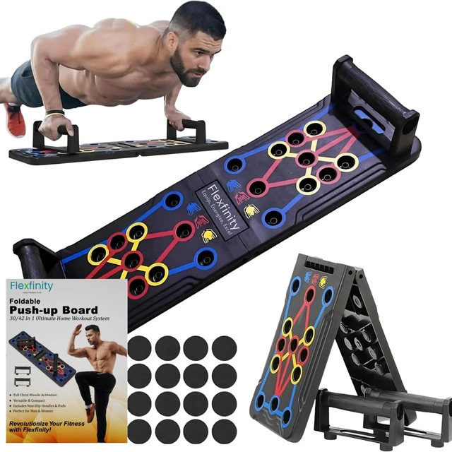 Main image of Push Up Board 25-in-1 | Portable Pushup Board & Push Up Bar for Men | Home Gym Pilates Board & Fitness Equipment | Workout Equipment, Gym Gear