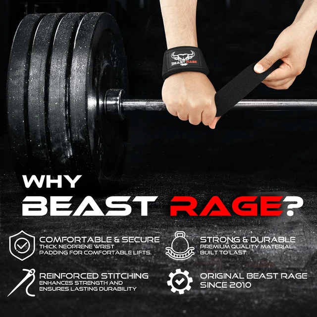 Alt view image 5 of 7 - Lifting Wrist Straps for Weightlifting, Straps Gym Grip Power Workouts Lifting Straps Padded Cotton Men Women Wrap Lift, Deadlift Bodybuilding Weight Lifting Exercise Straps (Black)