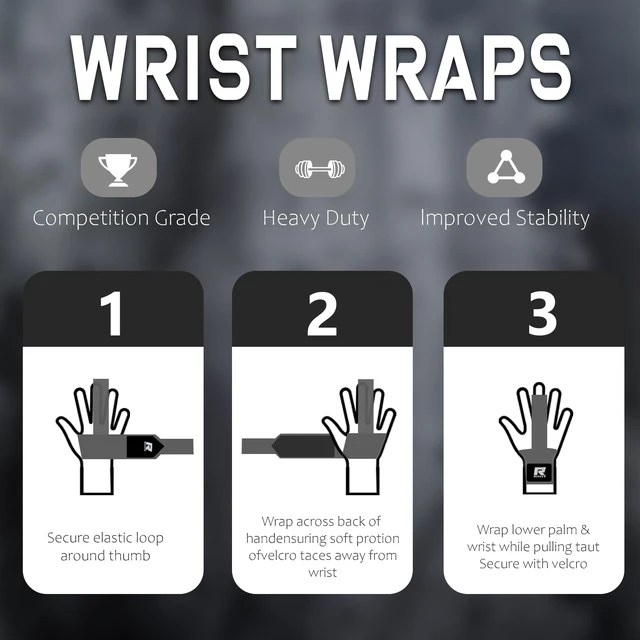 Alt view image 6 of 7 - Wrist Wraps with Neoprene Padding for Weightlifting, Black | 6.55mm Thick, Anti-Slip Dual-Purpose Support and Lifting Strap, Bodybuilding MMA Powerlifting, Deadlifts Pull Ups