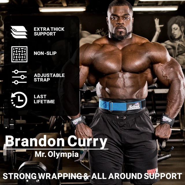 Alt view image 2 of 7 - Sports 1000-PLS Deluxe Power Lifting Wrist Straps - Weight Lifting Wrist Wraps (Black)