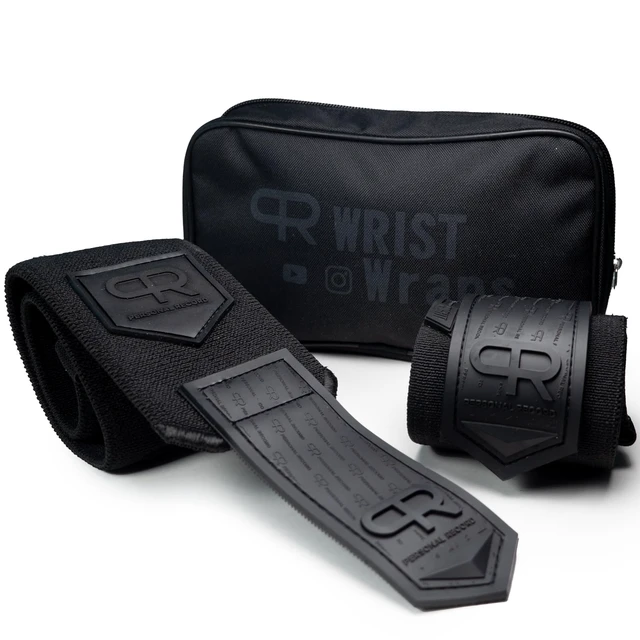 Alt view image 3 of 7 - Heavy Duty Premium Wrist Wraps, More Elasticity, Reinforced Stitching, Extra Wide Strap, Strong Thumb Loop, Larry Wheels Weightlifting Wraps, Lifting Wrist Wraps - All Black