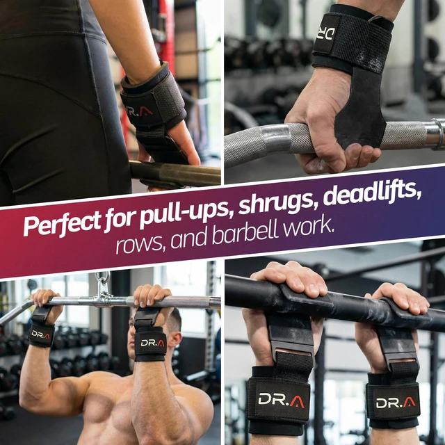 Alt view image 7 of 7 - 3-in-1 Lifting Straps, Hooks & Wrist straps - Switch Between Modes in Seconds - Heavy Duty Weight Lifting Grips for Bodybuilding, Powerlifting, Deadlifts, Pull-Ups & Rows (Pair, Black)