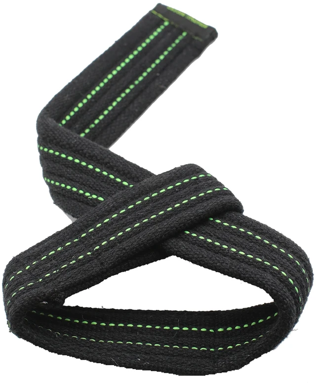 Alt view image 3 of 7 - Heavy Duty Weightlifting Straps. Black Neon | PR Personal Record, Deadlift, Extra Thick Material, Grip and Wrist Support, Powerlifting, Bodybuilding, Strength Training
