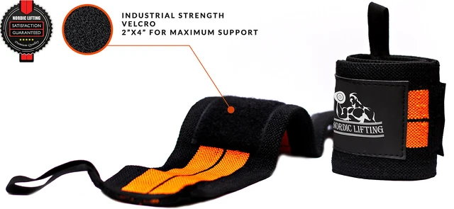Alt view image 4 of 7 - Wrist Wraps 2 Pairs - Weight Lifting Gym Straps Support | Reinforced Stitching Delivers Maximum Stability For Powerlifting, Bodybuilding And CrossFit