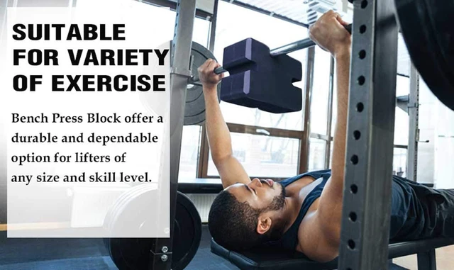 Alt view image 2 of 7 - Bench Press Block Press Blocks Boards, Adjustable 2-5 Bench Board, Home Gym Workout Fitness Accessories for Increase Your Bench Press (Large)