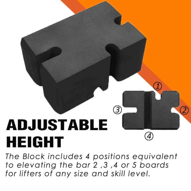 Alt view image 4 of 7 - Bench Press Block Press Blocks Boards, Adjustable 2-5 Bench Board, Home Gym Workout Fitness Accessories for Increase Your Bench Press (Large)