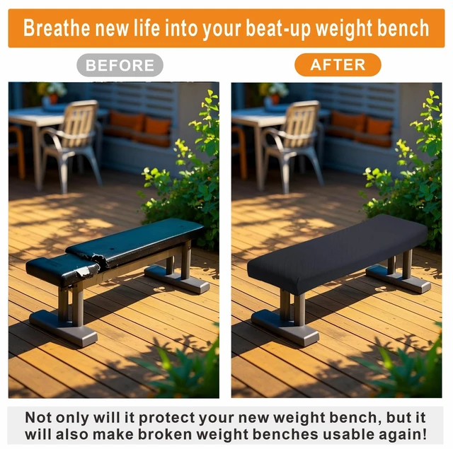 Alt view image 5 of 7 - Weight Bench Cover, Workout Gym Bench Cover, Gym Bench Cover, Protection for Adjustable Flat Weight Exercise Fitness Bench, Sit-up Board - Dustproof, Anti-Slip & Machine Washable.