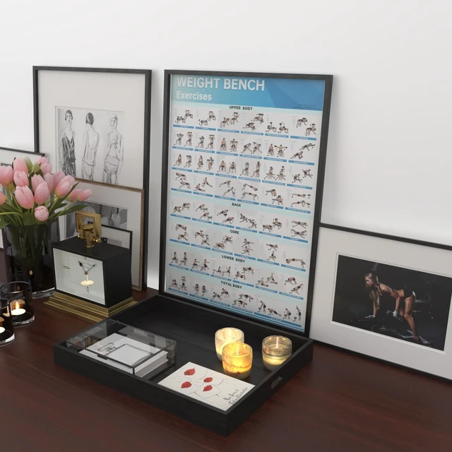 Alt view image 6 of 6 - Fitness Bench Poster Adjustable Benches Poster (1PC Paper Tube)