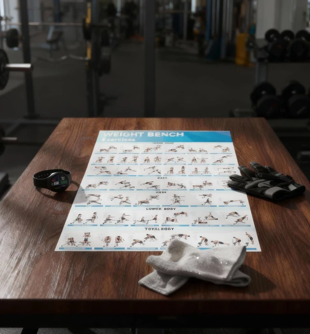 Alt view image 5 of 6 - Fitness Bench Poster Adjustable Benches Poster (1PC Paper Tube)