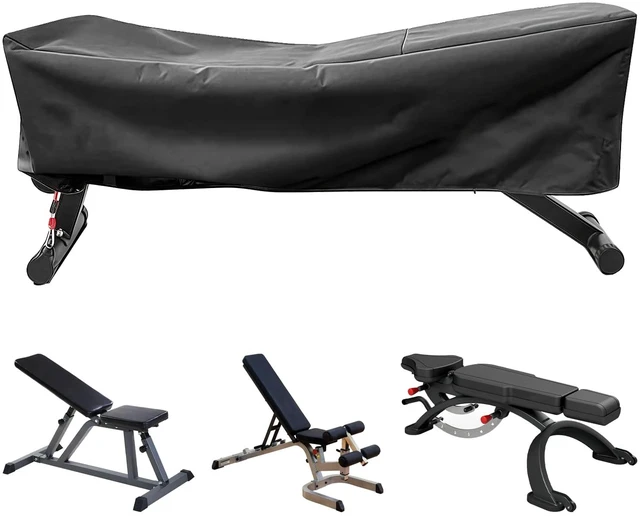 Main image of Weight Bench Cover 50" Waterproof 190T Silver-Coated Polyester Taffeta Workout Bench Cover with Drawstring, Exercise Equipment Protective Cover for Indoor Outdoor Use