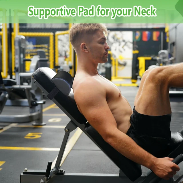 Alt view image 2 of 4 - Workout Weight Bench Press Pad,Chest Press Support Pad for Exercise Bench, Bench Chest Press Back Pad,Weight Lifting Bench Pad for Neck,Back and Waist