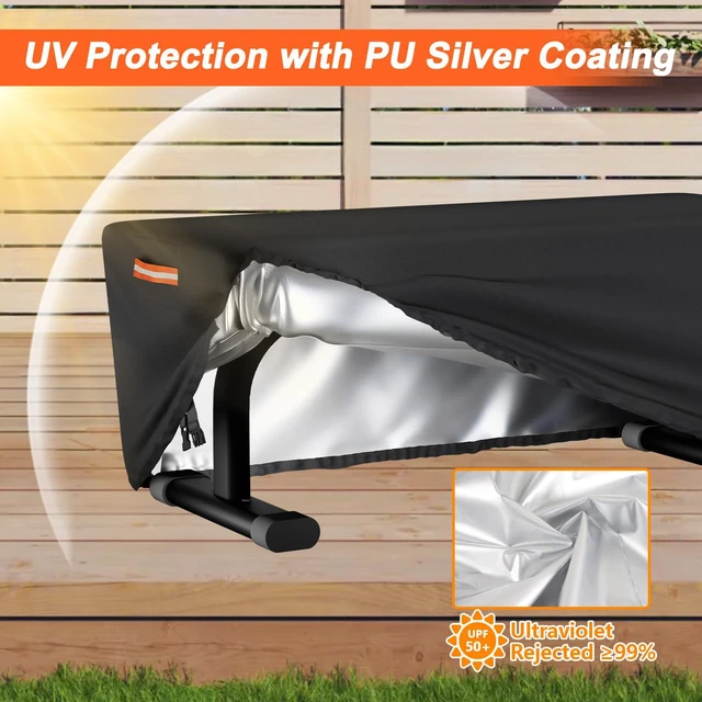 Alt view image 4 of 7 - Weight Bench Cover, Adjustable Exercise Workout Bench Cover Waterproof Dustproof Compatible with Sit-up Board Flat Lifting Benches and Fitness Equipment