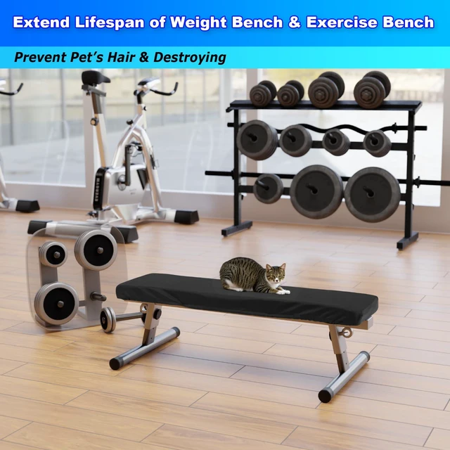 Alt view image 6 of 6 - Weight Bench Cover, Gym & Workout Bench Protective Cover for Flat Exercise Sit-up Fitness Bench - Stretchy, Dustproof & Washable Protection Sleeve Case for Exercise Strength Training