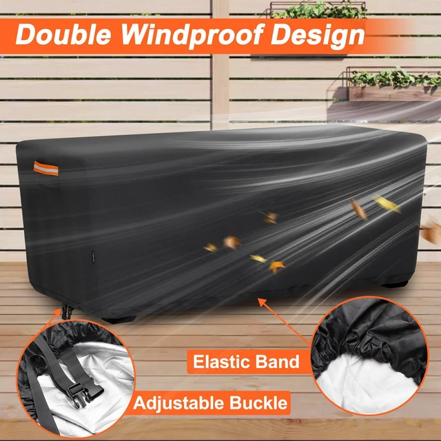 Alt view image 5 of 7 - Weight Bench Cover, Adjustable Exercise Workout Bench Cover Waterproof Dustproof Compatible with Sit-up Board Flat Lifting Benches and Fitness Equipment