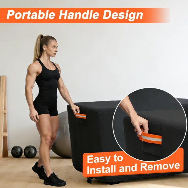 Alt view image 6 of 7 - Weight Bench Cover, Adjustable Exercise Workout Bench Cover Waterproof Dustproof Compatible with Sit-up Board Flat Lifting Benches and Fitness Equipment