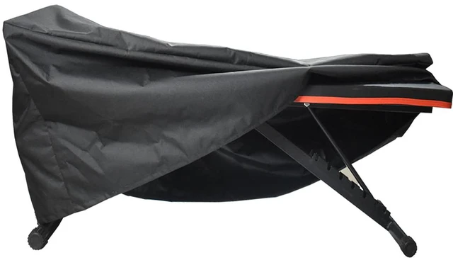 Main image of Weight Bench Cover, Adjustable Exercise Workout Bench Cover, Waterproof 600D Oxford Fabric for Indoor and Outdoor Use, 50" L x 23" W x 17" HBlack