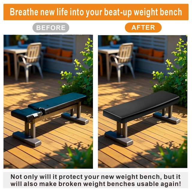 Alt view image 6 of 7 - Weight Bench Cover, Workout Bench Cover, PU Leather. | Dustproof, Wtaerproof, Anti-Slip.Protection for Adjustable Flat Weight Exercise Fitness Gym Bench.