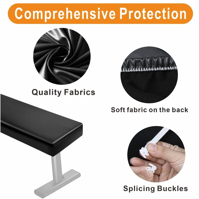 Alt view image 5 of 7 - Weight Bench Cover, Workout Bench Cover, PU Leather. | Dustproof, Wtaerproof, Anti-Slip.Protection for Adjustable Flat Weight Exercise Fitness Gym Bench.