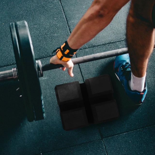 Alt view image 6 of 7 - Bench Press Assistant Board 7.08 X 5.70 X 2.95 in Lightweight Strength Training Block for Home Gym Sit-Ups Support Stable Structure Portable Exercise Equipment