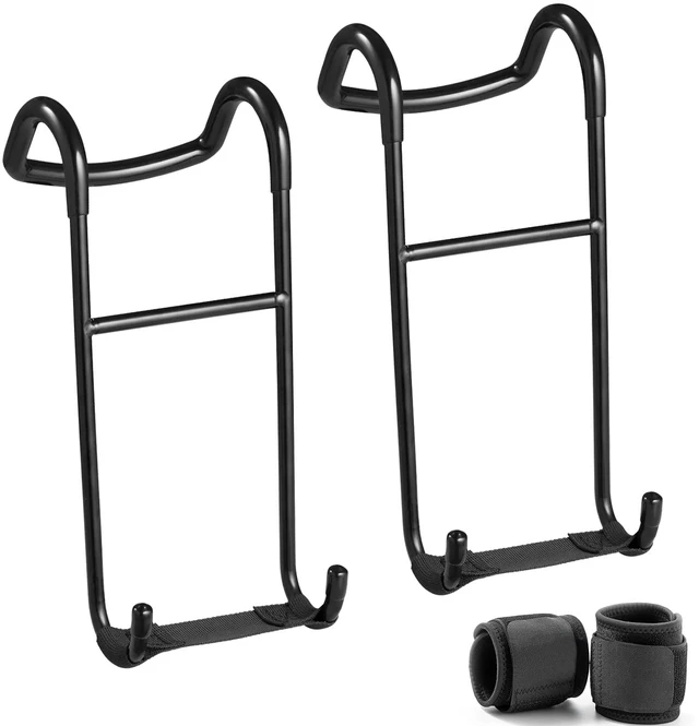 Main image of Upgraded 2-Pack Dumbbell Spotter Hooks, 250 LBS Max Load Capacity | Heavy-Duty Dumbbell Hooks for Bench Press Chest Shoulder Workouts, Comes with 2 Wrist Support Straps
