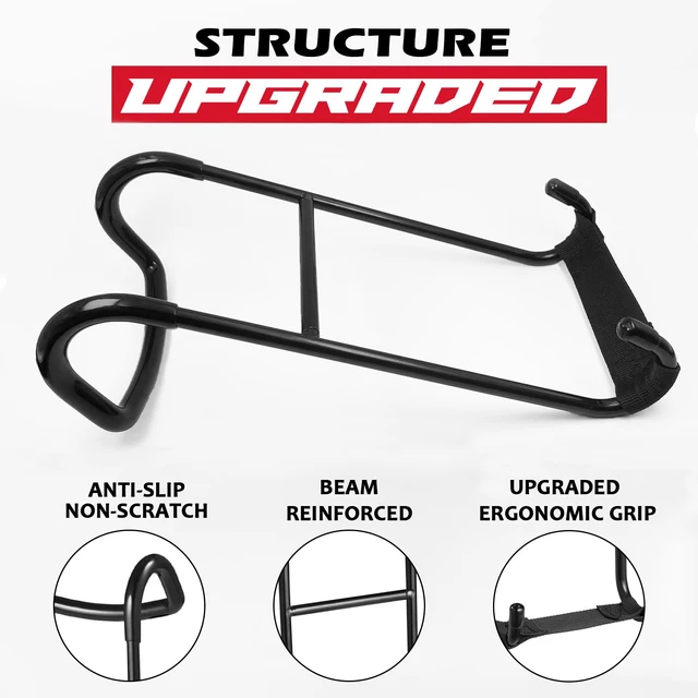 Alt view image 2 of 7 - Upgraded 2-Pack Dumbbell Spotter Hooks, 250 LBS Max Load Capacity | Heavy-Duty Dumbbell Hooks for Bench Press Chest Shoulder Workouts, Comes with 2 Wrist Support Straps