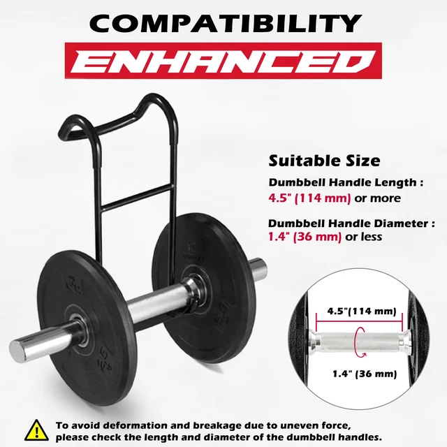 Alt view image 3 of 7 - Upgraded 2-Pack Dumbbell Spotter Hooks, 250 LBS Max Load Capacity | Heavy-Duty Dumbbell Hooks for Bench Press Chest Shoulder Workouts, Comes with 2 Wrist Support Straps