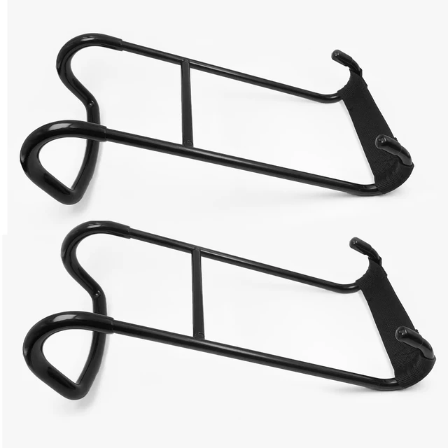 Alt view image 7 of 7 - Upgraded 2-Pack Dumbbell Spotter Hooks, 250 LBS Max Load Capacity | Heavy-Duty Dumbbell Hooks for Bench Press Chest Shoulder Workouts, Comes with 2 Wrist Support Straps