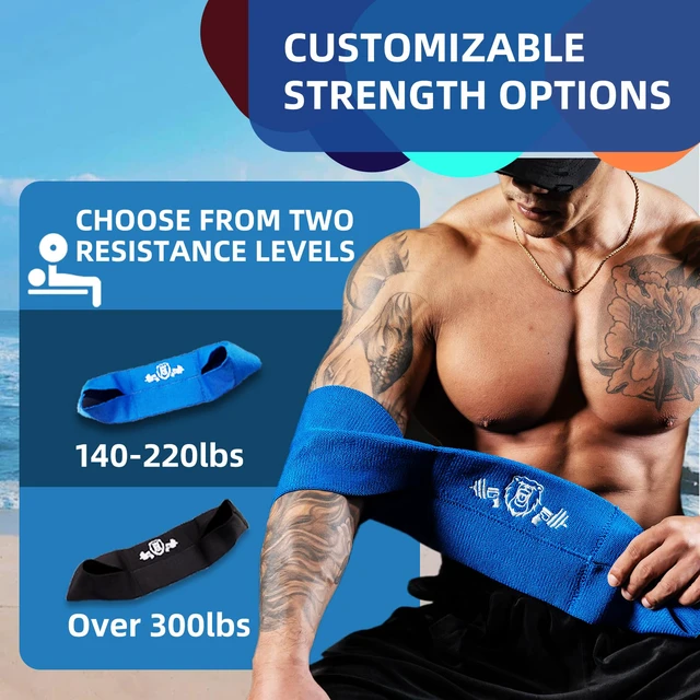 Alt view image 5 of 6 - Bench Press Band, Sling Bench Press Band for Men and Women Power Weight Lifting Fitness - Push Up Exercise Assistance Bench Block Increase Strength Gym Workout Equipment