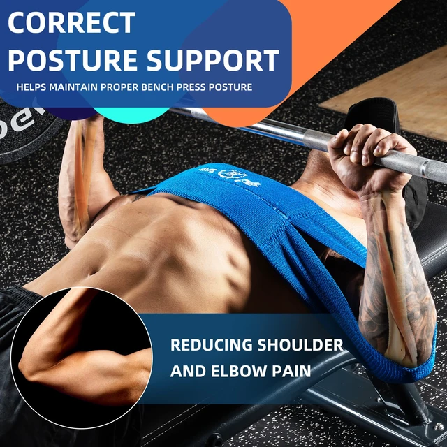Alt view image 6 of 6 - Bench Press Band, Sling Bench Press Band for Men and Women Power Weight Lifting Fitness - Push Up Exercise Assistance Bench Block Increase Strength Gym Workout Equipment