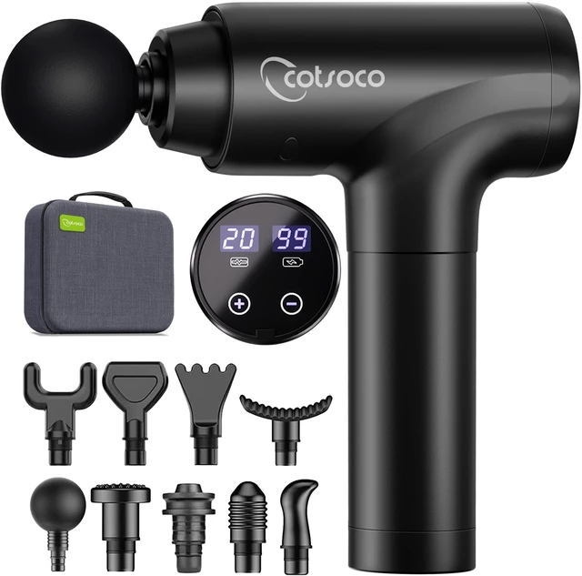 Main image of Massage Gun Deep Tissue, Handheld Muscle Massager, Gifts for Men | Back Neck Massager, FSA Eligible HSA, Silent Percussion Massage Gun with Carrying Case, Gift for Parents, Gym Office Travel